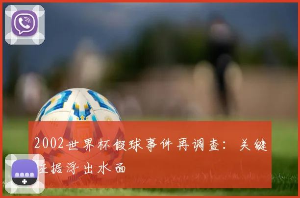 2002世界杯假球事件再调查：关键证据浮出水面